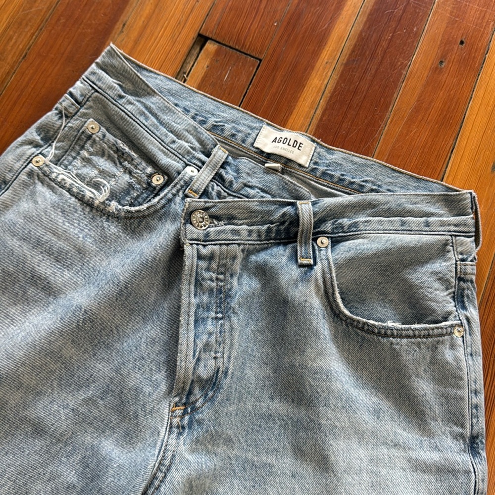 Agolde Light Blue denim Jeans - Picture 2 of 6
